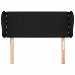 Avis Maison Chic Tête de lit scandinave avec oreilles,meuble de chambre Noir 93x23x78/88 cm Tissu -MN14956