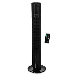 Ventilateur Silent Tower avec Télécommande Minuterie, Oscillant, 3 Vitesses, 35, Noir, Briebe, TFN123015