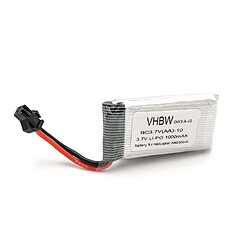 vhbw Batterie Li-Ion 1000mAh (3.7V) pour hélicoptère Zoopa 300, 300 Movie Helicopter AA0300, AA0300-A, AA0302 