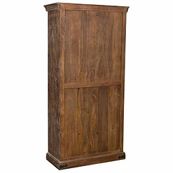 Armoire Alexandra House Living Brun foncé Bois de manguier 40 x 90 x 180 cm pas cher