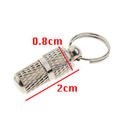 Avis 15x Anti-Lost Address ID Tag Barrel Iron Metal Tube De Nom étanche