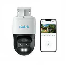 Reolink 8MP PTZ Caméra Surveillance PoE Extérieur, Double Objectif, Zoom 6X, Suivi Auto, Vision Nocturne en Couleur, Détection de Personne/Véhicule, Audio Bidirectionnel