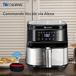 PROSCENIC Friteuse sans Huile Électrique 5.5L 1700W, Application ou Alexa Connecté, Friteuse à Air Chaud avec Recette de Cuisine, Affichage LED pas cher