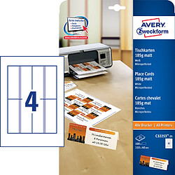 AVERY Zweckform Cartes de noms, imprimante Laser/jet d'encre ()