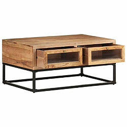 Avis Maison Chic Table basse,Table Console Table d'appoint, Table pour salon 90x60x40 cm Bois d'acacia massif -MN29548