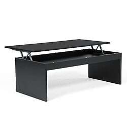 Acheter Weber Industries Table basse relevable rectangulaire en bois noir DARWIN