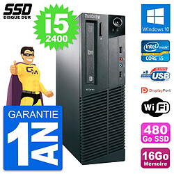 PC Lenovo ThinkCentre M82 SFF Intel i5-2400 RAM 16Go SSD 480Go Windows 10 Wifi · Occasion 