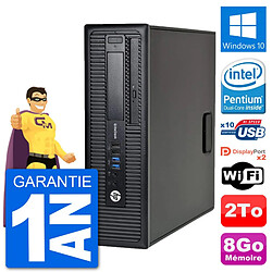 PC HP EliteDesk 800 G1 Intel G3220 RAM 8Go Disque Dur 2To Windows 10 Wifi - Occasion