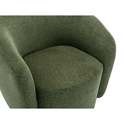 Acheter Vente-Unique Fauteuil pivotant en tissu texturé vert olive VEREIDE