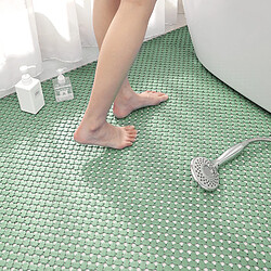 LUUCOZK Tapis de bain antidérapants absorbants à séchage rapide, tapis de décoration de salle de bain, couleur 1-22x22cm-ensemble de 12 pièces 