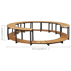 vidaXL Cadre de spa 273x53 cm bois d'acacia massif pas cher