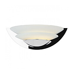 Luminaire Center Applique murale Una chrome poli et verre opale 1 ampoule Coloris : chrome poli Coloris 2 : verre opale Profondeur en Cm : 19 Hauteur en Cm : 13 Largeur en Cm : 35 Poids en Kilo : 0.92 Type d'ampoule : E14 Nom