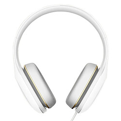 Wewoo Casque blanc pour iPad, iPhone, Galaxy, Huawei, Xiaomi, LG, HTC et autres smartphone Contrôle de panneau latéral filaire stéréo basse version facile, 