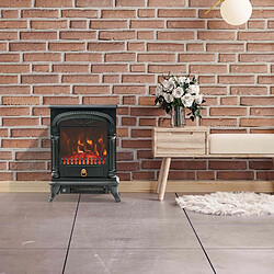 Cheminée Électrique 1950W Kekai Arizona 37x23x51 cm Noir avec Simulation de Feu pour Intérieur