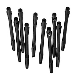 10 pièces en alliage d'aluminium universel 2BA Dart Shafts Dart Stems Medium Black