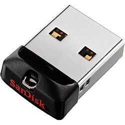 SANDISK Clé USB Cruzer Fit - 32 Go - USB 2.0 - Noir et argenté