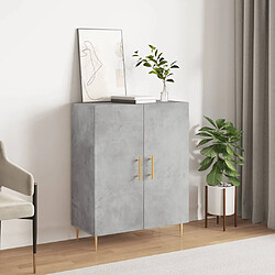 Maison Chic Buffet,Meuble de Rangement,commode pour salon,Cuisine gris béton 69,5x34x90 cm bois d'ingénierie -MN34323