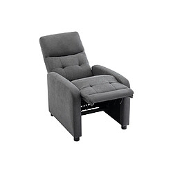 Vente-Unique Fauteuil relax en tissu anthracite JARAMILO pas cher