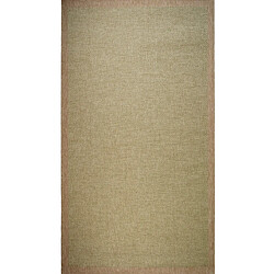 Thedecofactory JUTA FLAT RECNAT - Tapis de couloir effet jute naturel vert 80x150