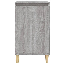 Acheter vidaXL Table de chevet sonoma gris 40x35x70 cm bois d'ingénierie