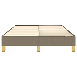 Sommier à lattes,Cadre à lattes de lit pour Adulte Taupe 120x200 cm Tissu -MN64620 pas cher