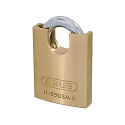 Cadenas laiton Abus en 50 mm avec anse 8 mm cémenté verrouillée . 2 clés