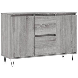 vidaXL Buffet sonoma gris 104x35x70 cm bois d'ingénierie