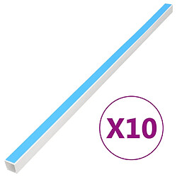 vidaXL Goulotte de câble auto-adhésive 25x16 mm 10 m PVC