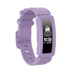 Wewoo Bracelet pour montre connectée Fitbit Inspire HR / Ace 2 Silicone Smart Watch de remplacement violet clair 