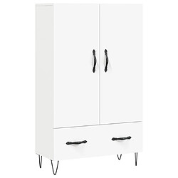 Maison Chic Buffet,Meuble de Rangement,commode pour salon,Cuisine blanc 69,5x31x115 cm bois d'ingénierie -MN35809