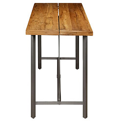 Acheter vidaXL Table de bar Teck recyclé massif 150x70x106 cm