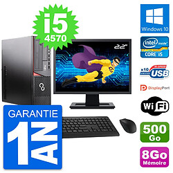 PC Fujitsu E920 DT Ecran 22" Intel i5-4570 RAM 8Go Disque 500Go Windows 10 Wifi · Occasion 