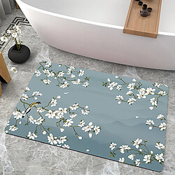 LUUCOZK Tapis de bain antidérapants absorbants à séchage rapide, décoration de salle de bain, motif 1-50 x80CM 