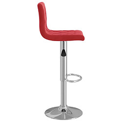 Acheter vidaXL Tabourets de bar lot de 2 rouge bordeaux velours