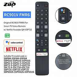 GUPBOO Télécommande Universelle de Rechange pour TCL 55 pouces 4K HDR Google TV Dolby Vision et Aud