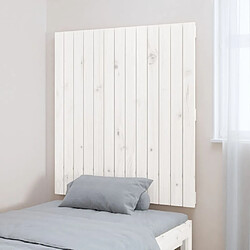 Avis Maison Chic Tête de lit scandinave pour lit adulte,Meuble de chambre murale Blanc 82,5x3x90 cm Bois massif de pin -MN91988