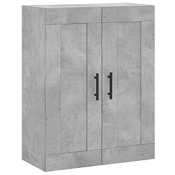 Maison Chic Armoire murale,Meuble de Rangement pour salon,cuisine gris béton 69,5x34x90 cm bois d'ingénierie -MN66659