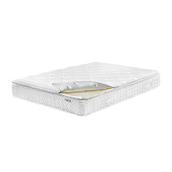 Beliani Matelas à ressorts ensachés équilibré 140 x 200 cm LUXUS