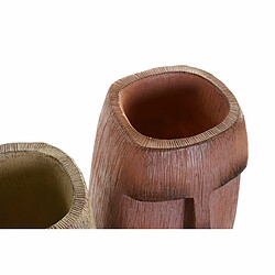 Avis Vase DKD Home Decor Beige Terre cuite Résine Moderne (16 x 17 x 30 cm) (2 pcs) · Reconditionné