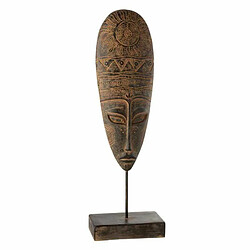 Paris Prix Statuette Déco Tête Ethnique 85cm Marron & Beige 