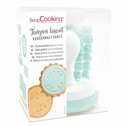 Scrapcooking Tampon pour biscuits avec message personnalisable 