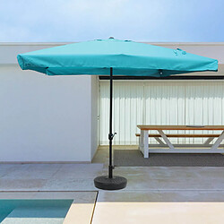 Concept Usine Parasol droit carré 2,95 x 2,95 m bleu PALERME