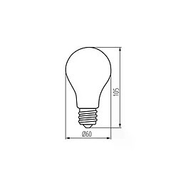 Kanlux Ampoule LED E27 7W A60 équivalent à 60W - Blanc Naturel 4000K pas cher