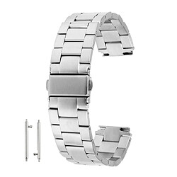 Wewoo Bracelet pour Huawei montre Perle en acier inoxydable caché boucle papillon de remplacement sangle