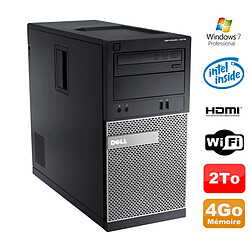 PC Tour DELL Optiplex 3010 MT Intel G2020 Graveur 4Go 2000Go HDMI Wifi W7