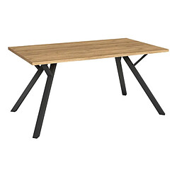 Avis But Table de séjour L.160 cm PAOLA imitation chêne et noir