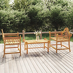 vidaXL Chaises de jardin lot de 2 91x62x94 cm Bois de teck solide 