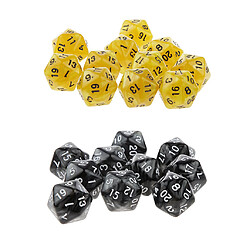 20pcs vingt face dés dés d20 jouer d u0026 d rpg jeux de société dés dés jouet Dés polyédriques