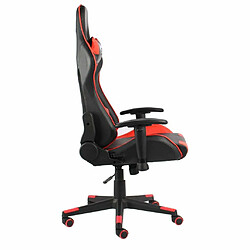 Avis Maison Chic Chaise de jeu, Chaise gaming pivotante, Fauteuil gamer d'ordinateur,Chaise de Bureau Rouge PVC -GKD87684