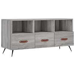 Maison Chic Meuble TV scandinave gris - Banc TV pour salon Sonoma 102x36x50 cm bois d'ingénierie -MN57733